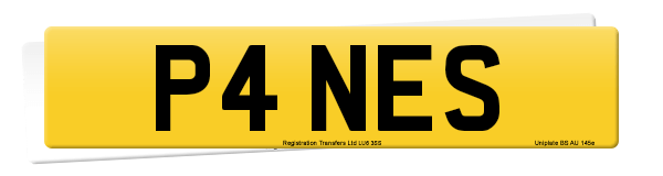 Registration number P4 NES